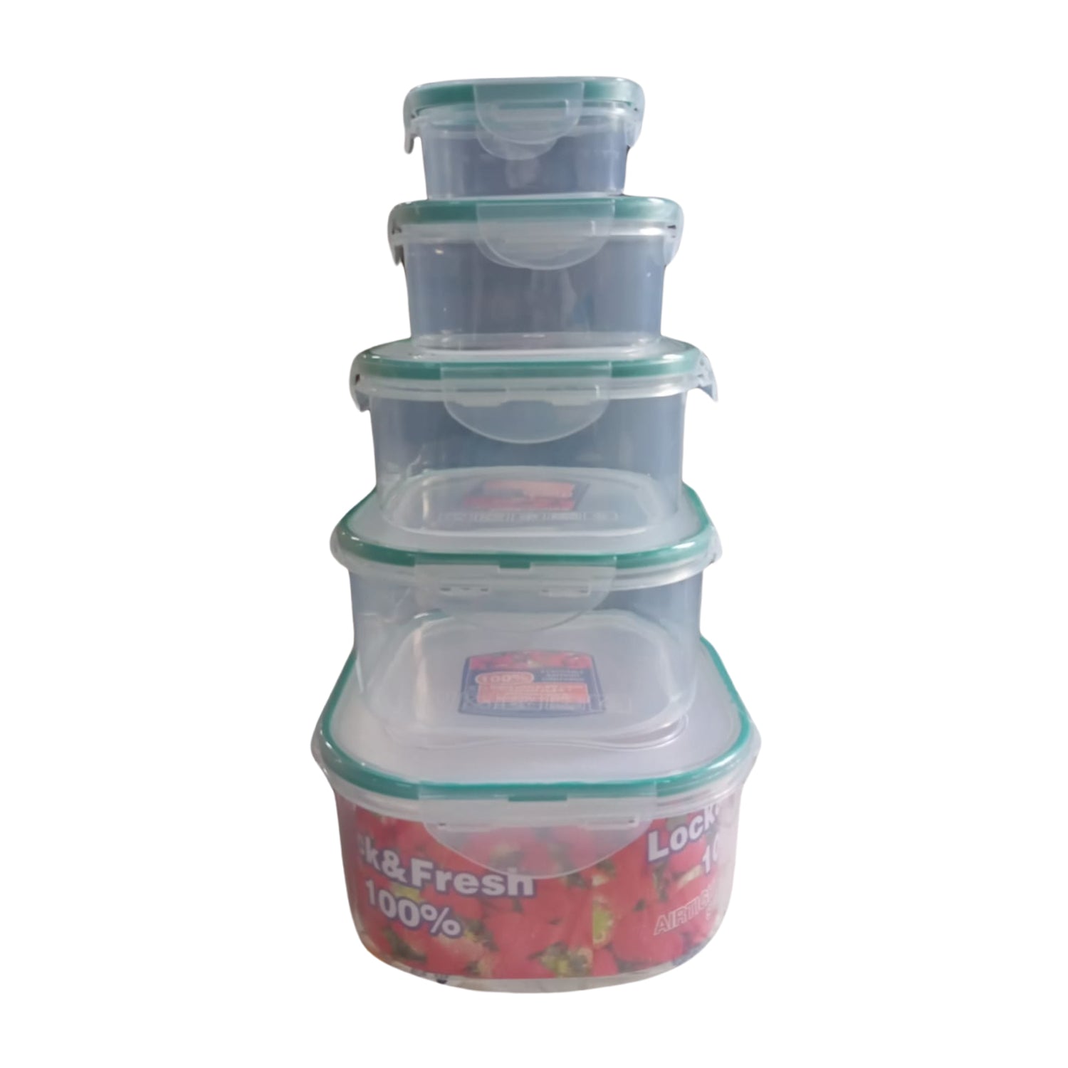Kitchen Storage Containers Set – Fridge Storage, Plastic Organizer, Snap-Seal Lunch Box (5 Pcs Set) Kitchen Storage Containers Set – Fridge Storage, Plastic Organizer, Snap-Seal Lunch Box (5 Pcs Set)